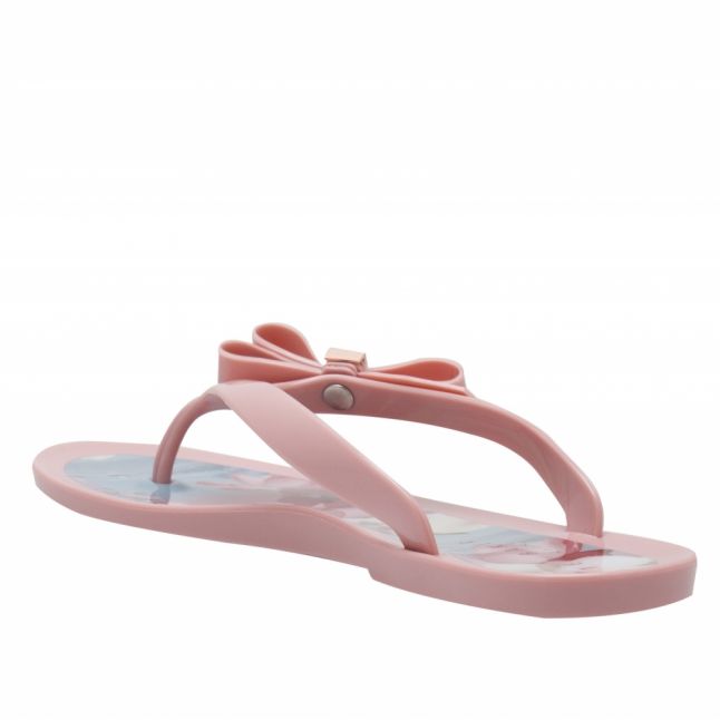 Womens Light Pink Suzzip Bow Flip Flops