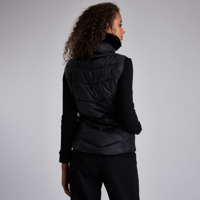 Womens Black Nurburg Quilted Gilet