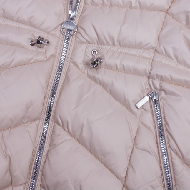 Womens Oyster Island Hooded Quilted Jacket