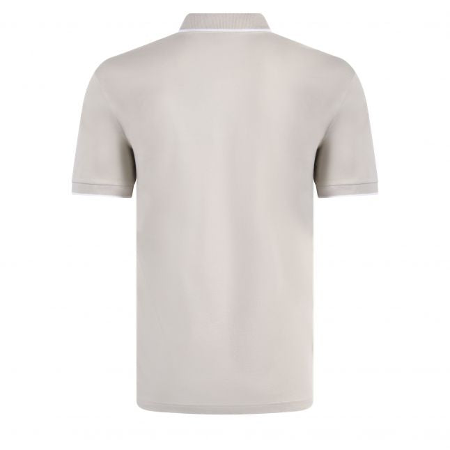 Mens Light Beige Passertip S/s Polo