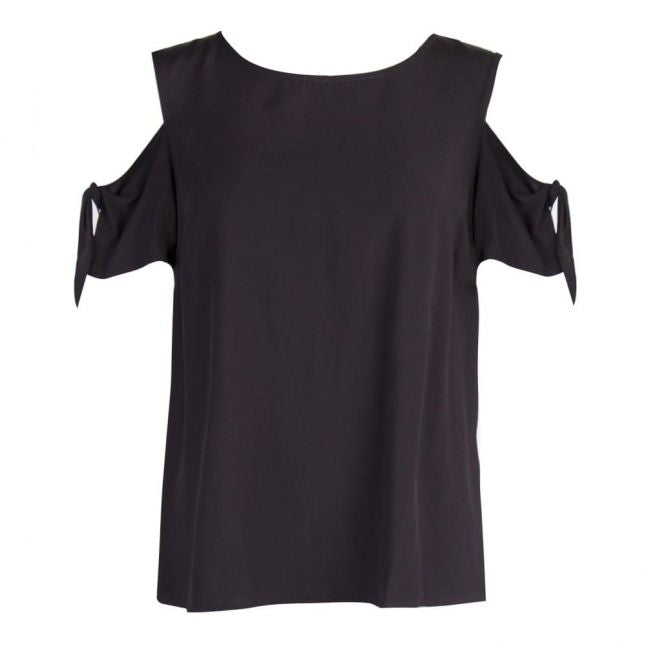 Womens Black Viliba Cold Shoulder Top