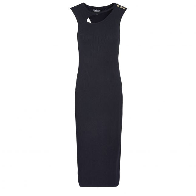 Womens	Black Jenny Cut Out Midi Dress