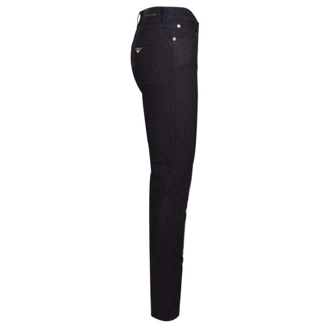 Womens Dark Blue J18 High Rise Slim Fit Jeans