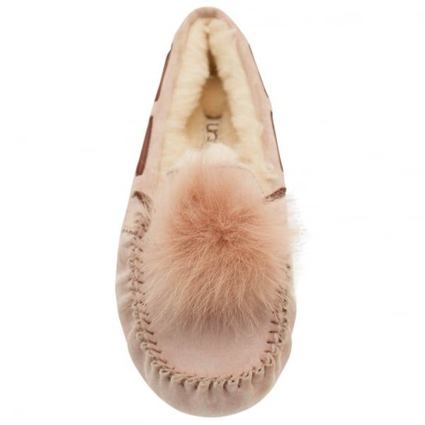 Womens Dusk Dakota Pom Pom Slippers