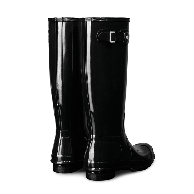 Womens Black Original Gloss Tall Wellington Boots