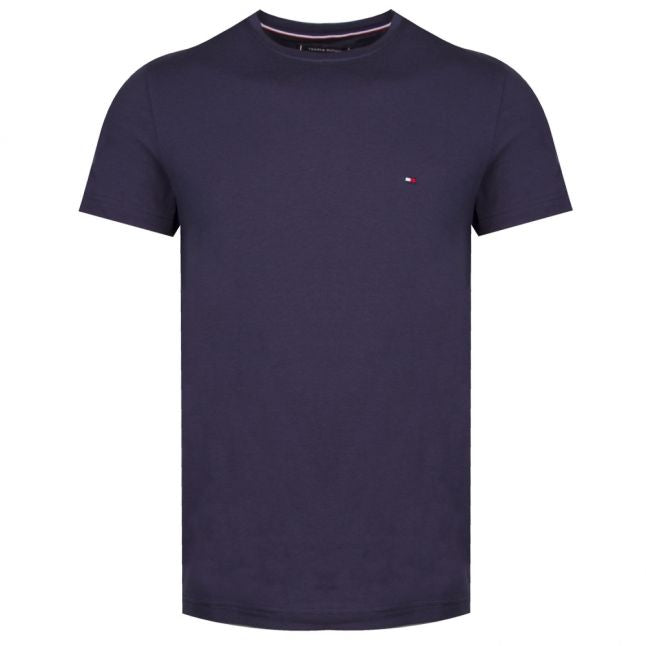 Mens Navy Basic Logo Slim Fit S/s T Shirt