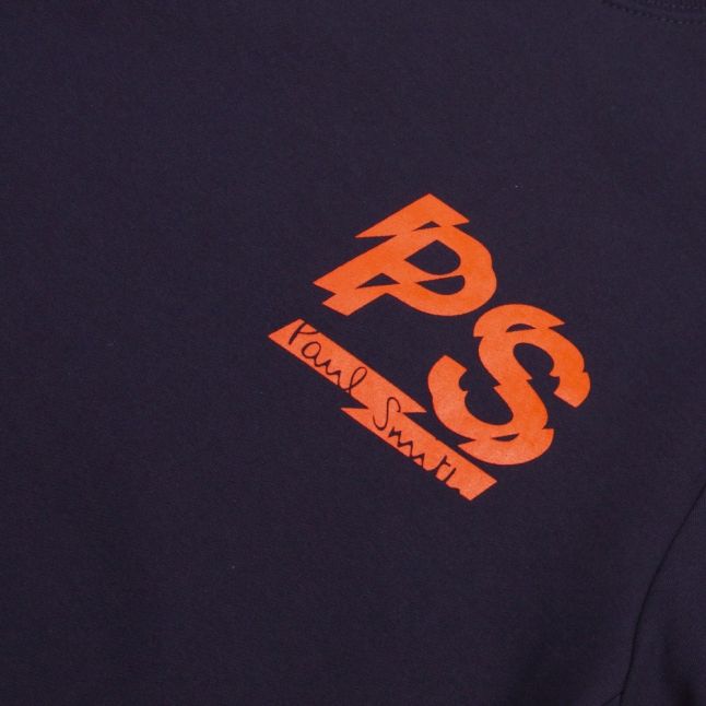 Mens Dark Navy PS Logo Regular Fit Crew Sweat Top