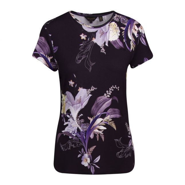 Womens Navy Dancie Decadence Print S/s T Shirt