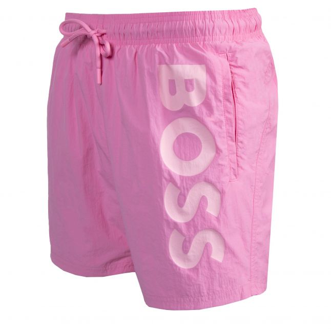 Mens Light Pink Octopus Swim Shorts