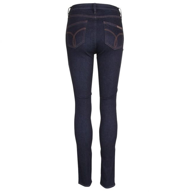 Womens Blue Sculpted Skinny Jeans