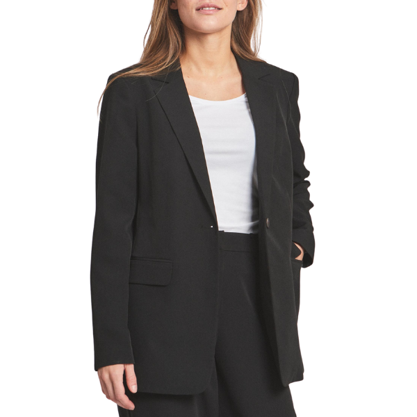 Womens Black Vikamma Loose Blazer