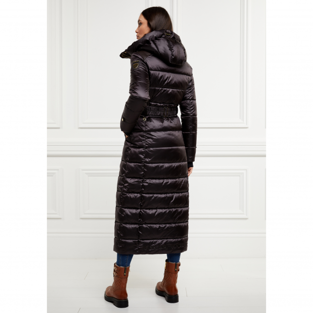 Womens Chocolate Arosa Longline Padded Coat