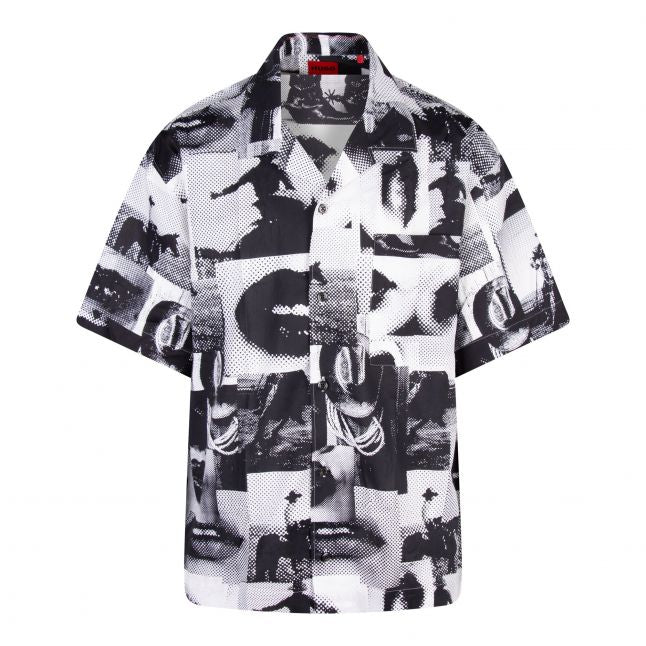 Mens Open Miscellaneous Egeeno Print S/s Shirt