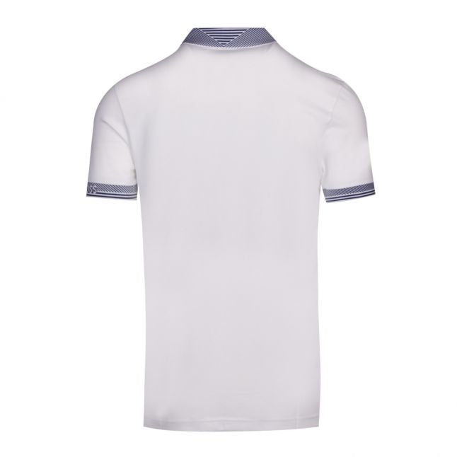 Athleisure Mens White Paule Slim Fit S/s Polo Shirt