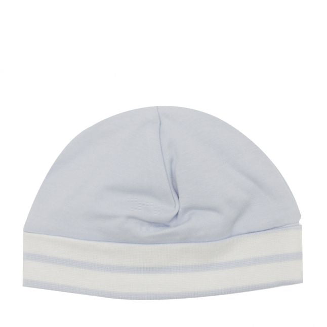 Baby Pale Blue Logo Stripe Soft Hat