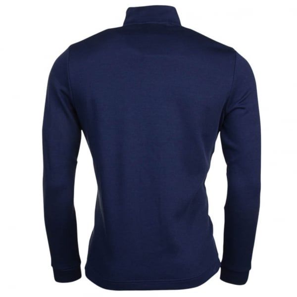 Mens Navy C-Piceno 1 Zip Sweat Top