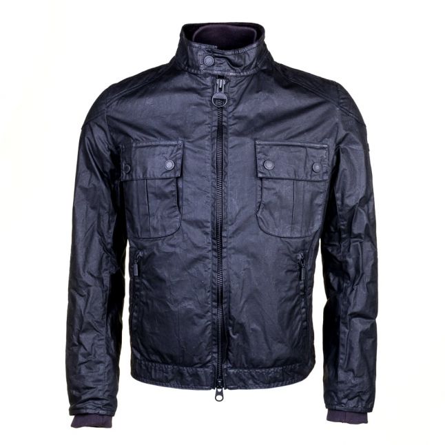 Mens Black Oil Waxed Jacket