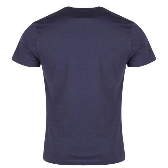 Paul & Shark Mens Blue Tonal Big Logo SF S/s T Shirt