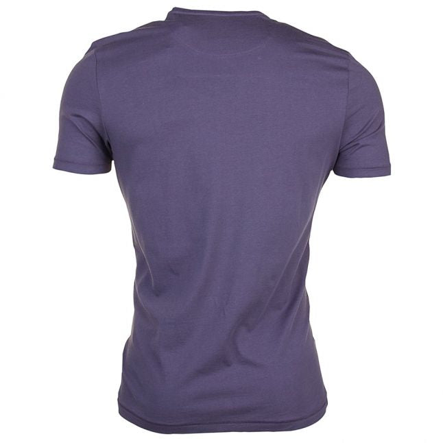 Mens Washed Grey Plain Pick Stitch S/s Tee Shirt