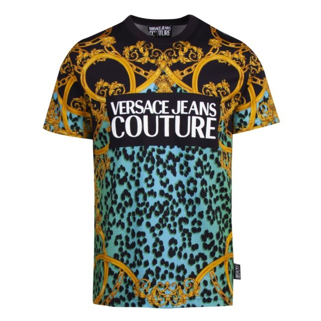 Mens Pure Mint Baroque Animal Print S/s T Shirt