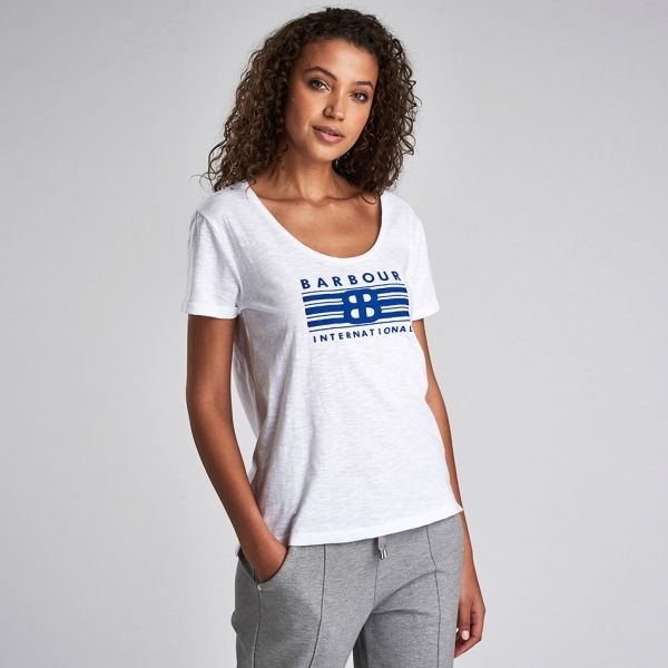 Womens White Meribel S/s T Shirt