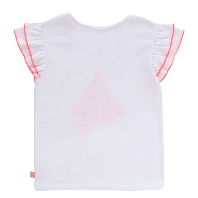 Girls White Watermelon S/s T Shirt