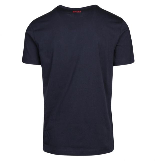 Athleisure Mens Navy Tee 2 Graphic Logo S/s T Shirt