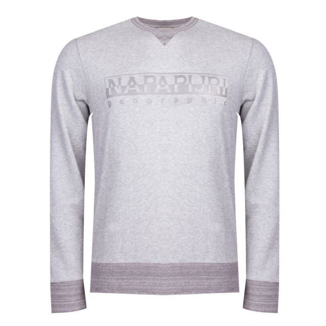 Mens New Med Grey Bia Crew Sweat Top