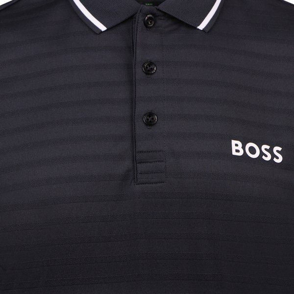 Mens BOSS Dark Blue Pauletech 1 S/s Polo Shirt