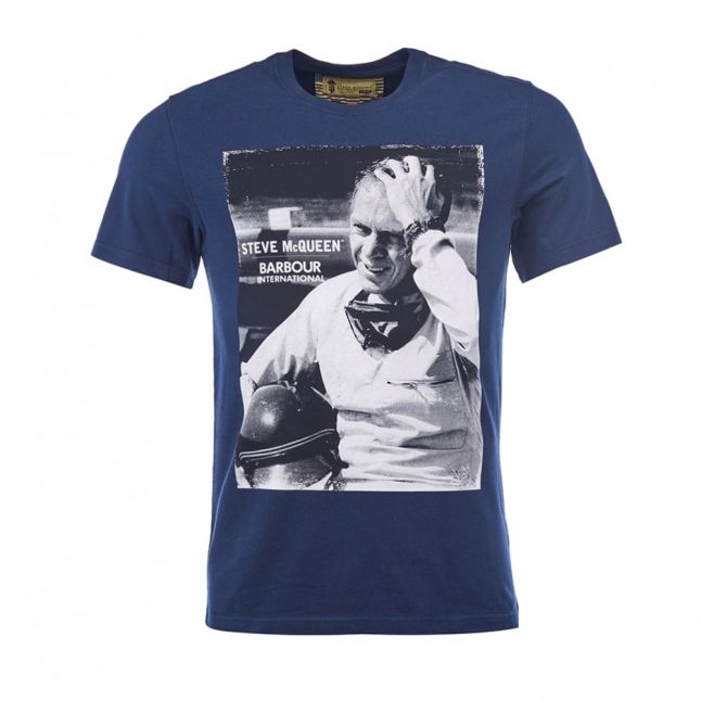 Steve McQueen™ Collection Mens Navy Close Up S/s T Shirt