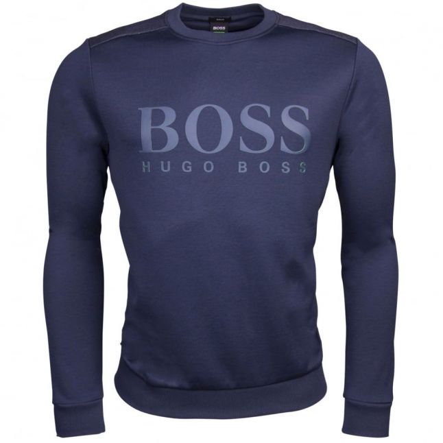 Athleisure Mens Navy Salbo Crew Sweat Top