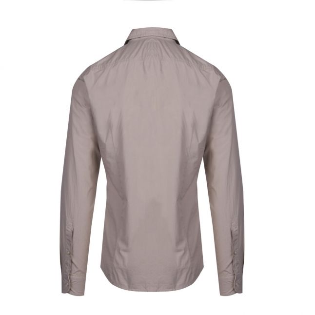 Casual Mens Beige Mypop_1 Paper Cotton L/s Shirt