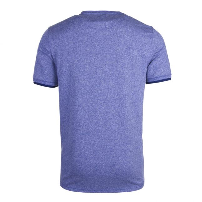 Mens Blue Climb Textured S/s T Shirt