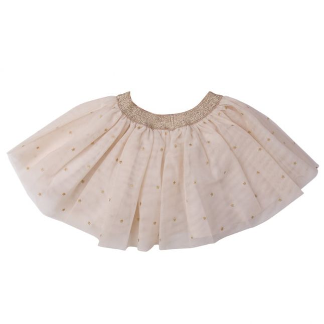 Girls Beige Stars Skirt