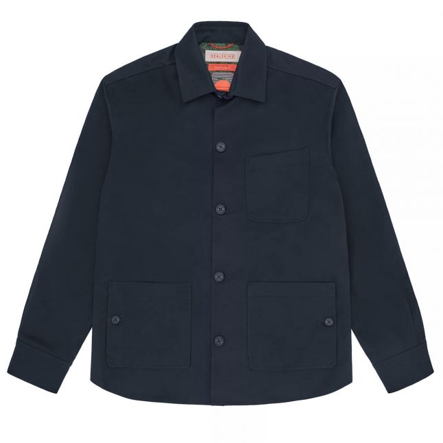 Mens Navy Rollesby Cotton Chore Jacket