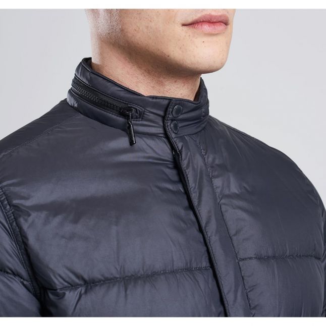 Mens Black Cusp Baffle Quilted Jacket