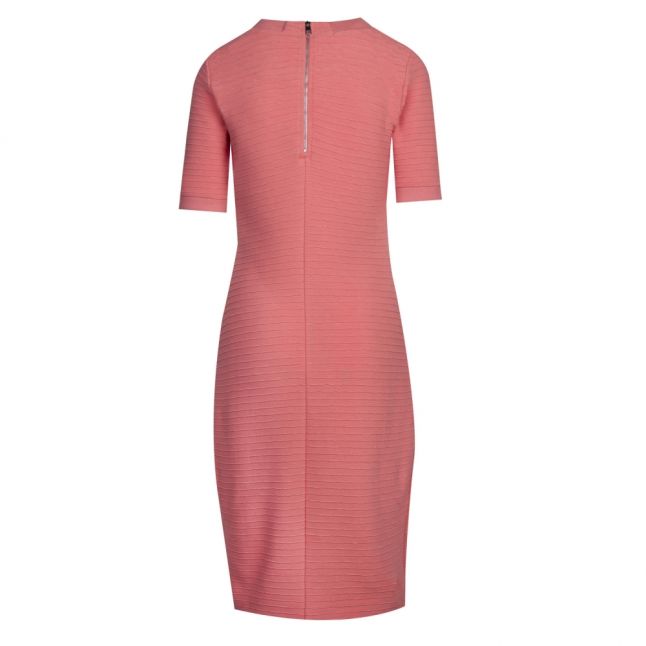 Casual Womens Pastel Orange Deshape Ribbed Dress