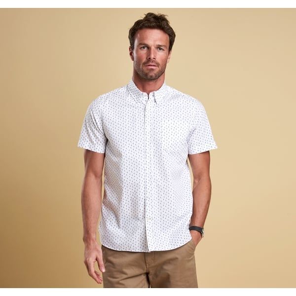 Lifestyle Mens White Sail S/s Shirt