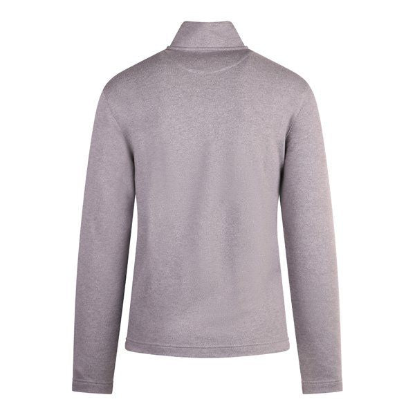 Mens Grey Gazine Textured Half Zip Sweatshirt