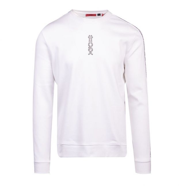 Mens White Doby213 Sweat Top