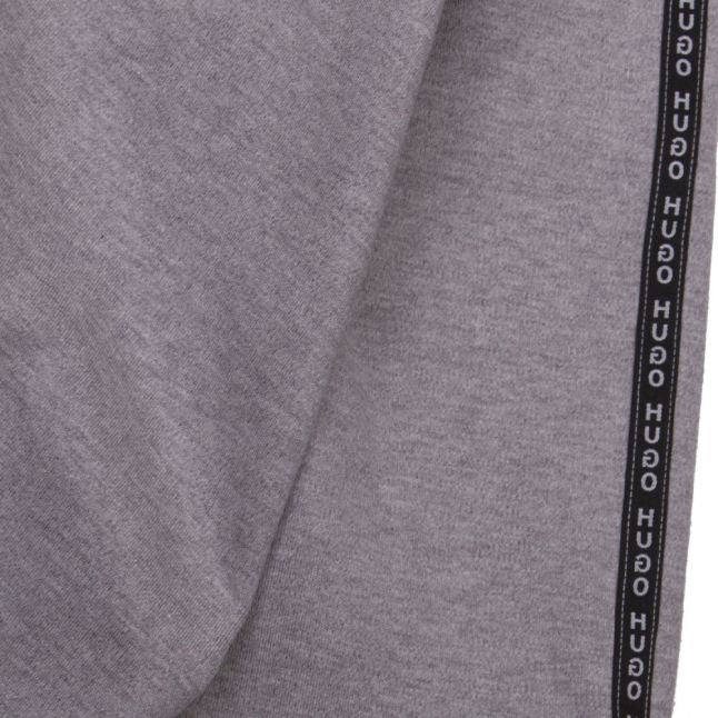 Mens Light Grey Dercolano Hooded Sweat Top