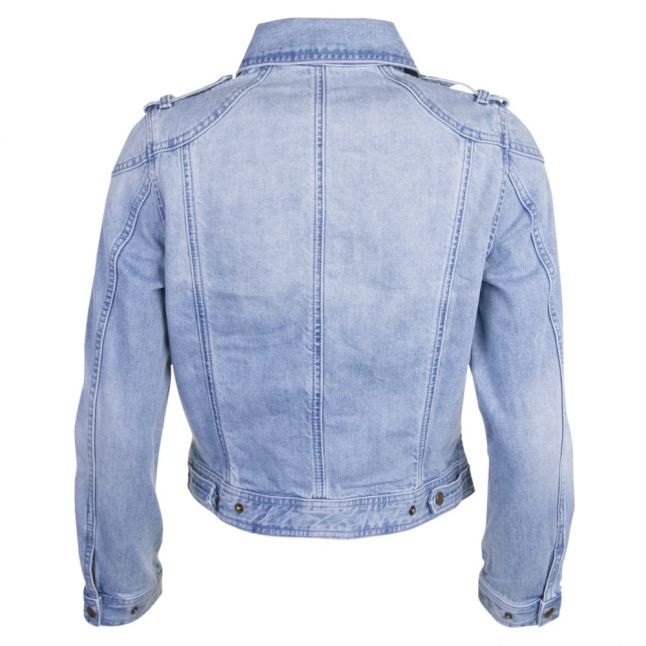 Womens Bleached Durness Casual Denim Jacket