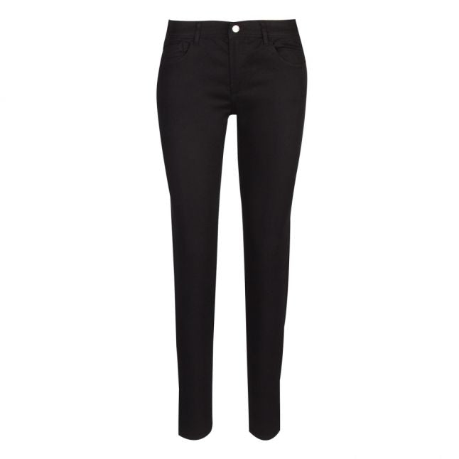 Womens Black J28 Mid Rise Skinny Fit Jeans