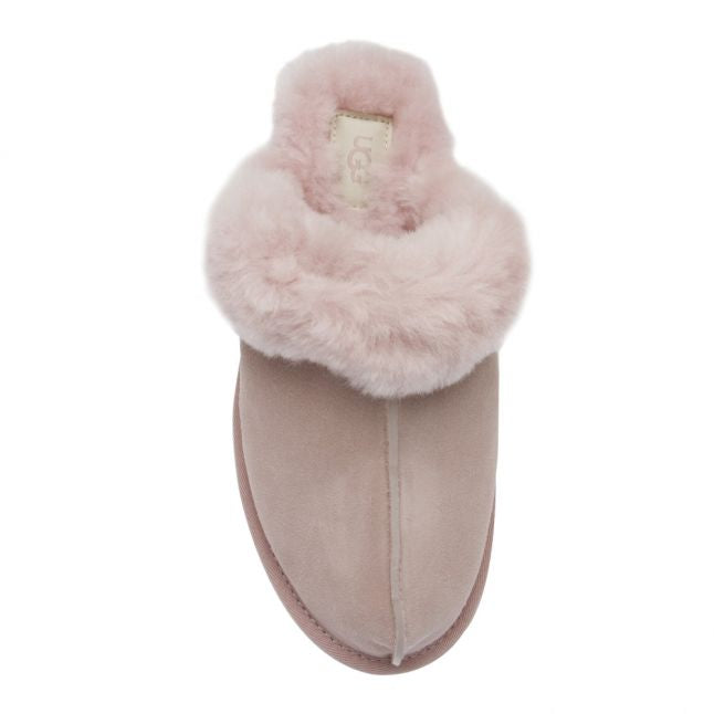 Womens Pink Crystal Scuffette II Slippers