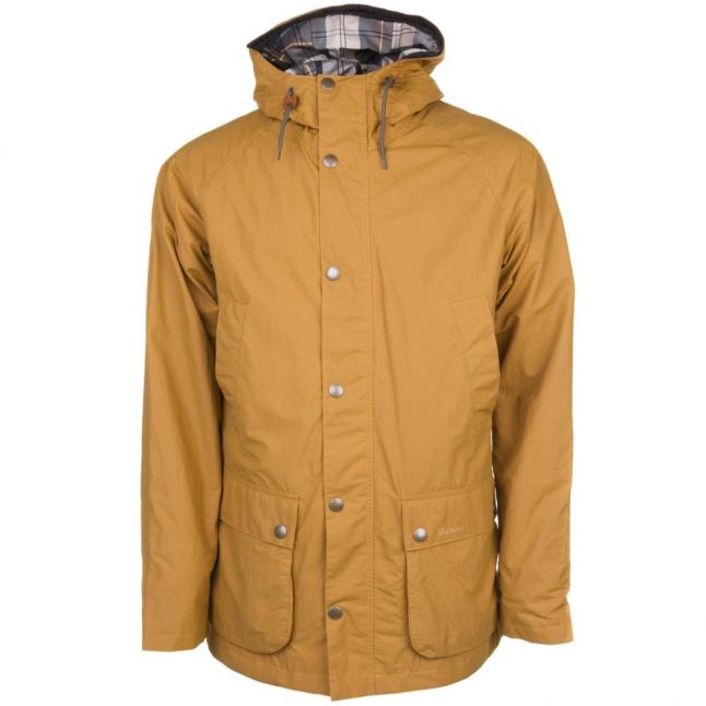 Heritage Mens Yellow Hooded Bedale Waterproof Jacket