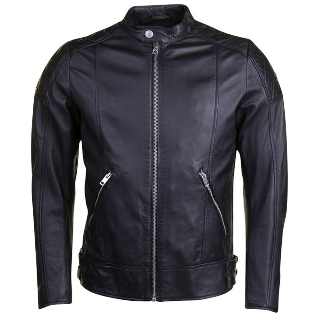 Mens Black L-Marton Leather Jacket