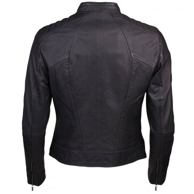 Casual Womens Black Jannabelle3 Leather Jacket