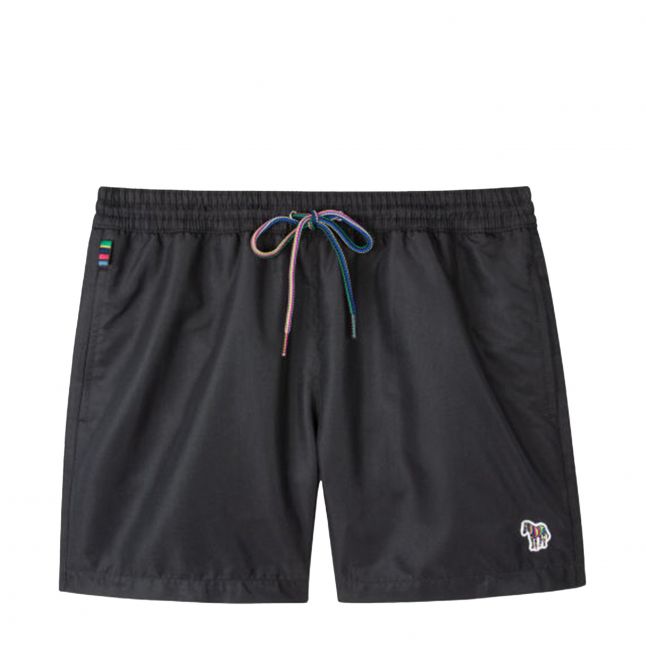 Mens Black Zebra Swim Shorts