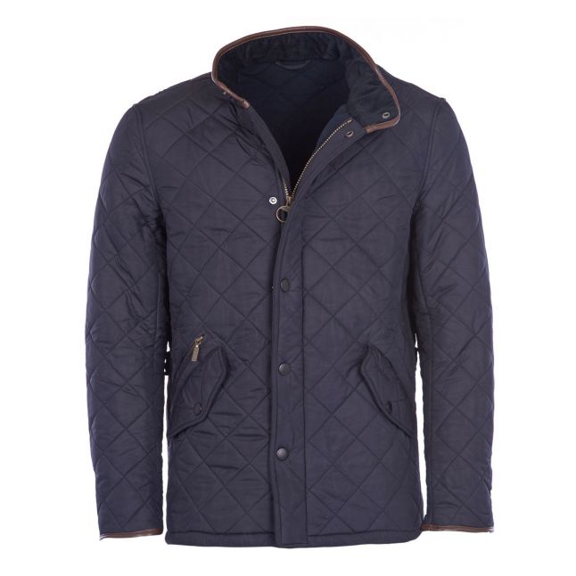 Mens Barbour Navy Powell Quilted Jacket