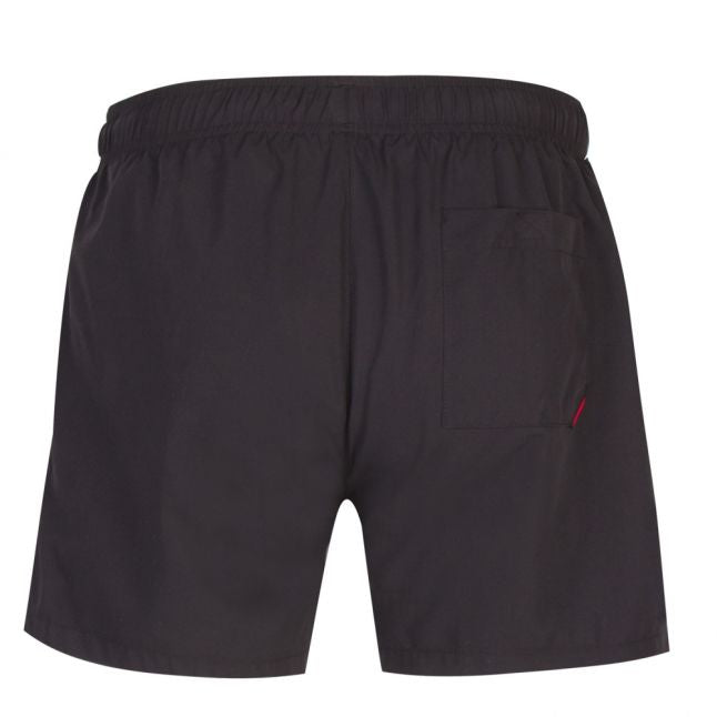 Mens Black Saba Branded Swim Shorts